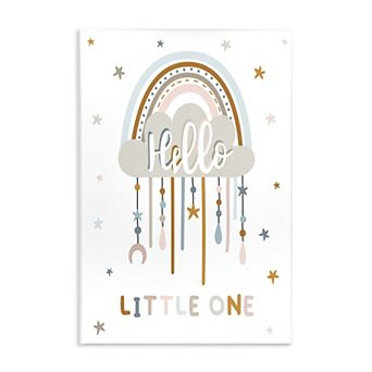 Stupell Home Decor Little One Stars Nursery Rainbow Plaque Wall Art