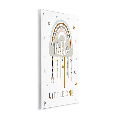 Stupell Home Decor Little One Stars Nursery Rainbow Plaque Wall Art