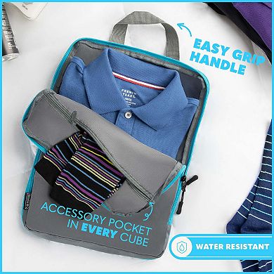 Compression Packing Cubes Travel. Compression Bags, For Carry-on Suitcases, Organizer Bags 4 pc Set
