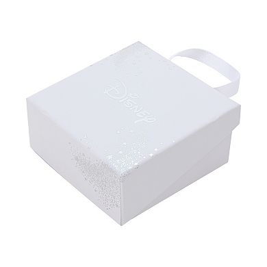 Disney's The Little Mermaid 14k Gold Flash Plated Flower & Crystal Seahorse Charm Bracelet