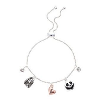Disney's Nightmare Before Christmas Jack & Sally Charm Bolo Bracelet