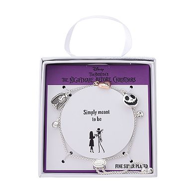 Disney's Nightmare Before Christmas Jack & Sally Charm Bolo Bracelet