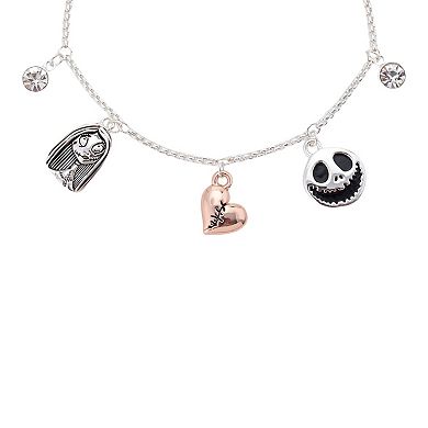 Disney's Nightmare Before Christmas Jack & Sally Charm Bolo Bracelet