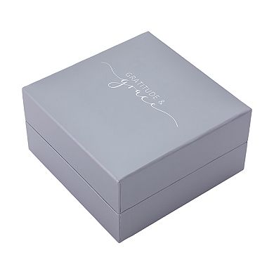 Gratitude & Grace Pave Wing Star Layered Chain Charm Necklace