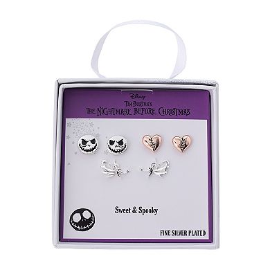 Disney's Nightmare Before Christmas Jack, Heart & Zero Ghost Dog Earring Trio Set