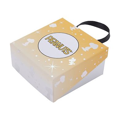 Peanuts Snoopy, Woodstock & Crystal Heart Charm Pendant Necklace