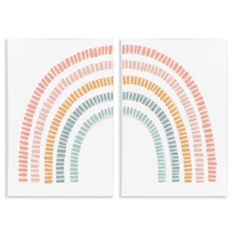 Stupell Home Decor Patterned Rainbow Arches Plaque Wall Art 2 pc Set