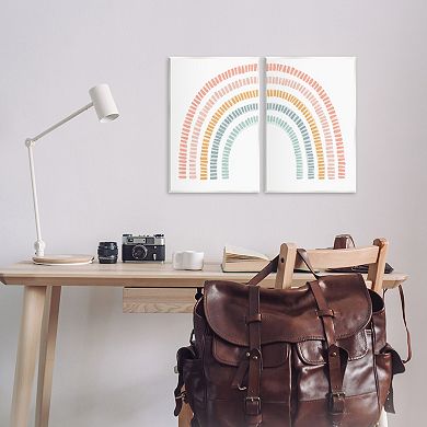 Stupell Home Decor Patterned Rainbow Arches Plaque Wall Art 2-pc. Set