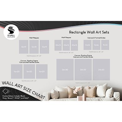 Stupell Home Decor Nighttime Animals & Lullabies Canvas Wall Art 3-pc. Set