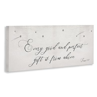 Stupell Home Decor Sentiment Gift Phrase Shooting Stars Canvas Wall Art