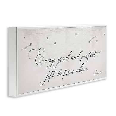 Stupell Home Decor Sentiment Gift Phrase Shooting Stars Framed Wall Art