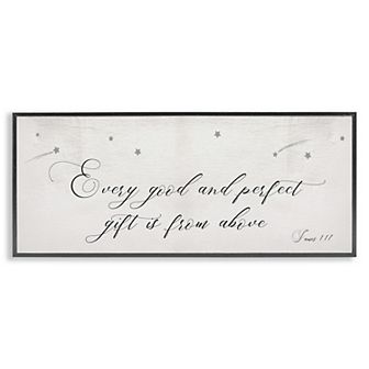 Stupell Home Decor Sentiment Gift Phrase Shooting Stars Framed Wall Art