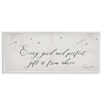 Stupell Home Decor Sentiment Gift Phrase Shooting Stars Framed Wall Art