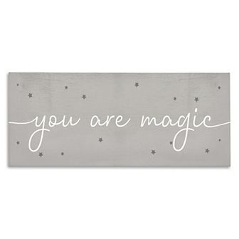 Stupell Home Decor You Are Magic Typography Stars Canvas Wall Art