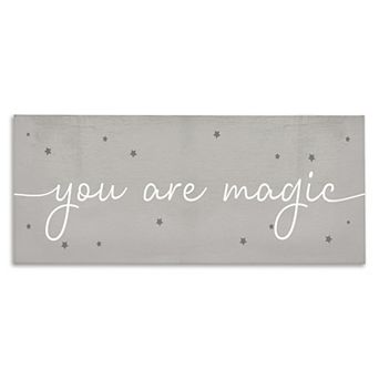 Stupell Home Decor You Are Magic Typography Stars Canvas Wall Art