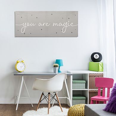 Stupell Home Decor You Are Magic Typography Stars Canvas Wall Art