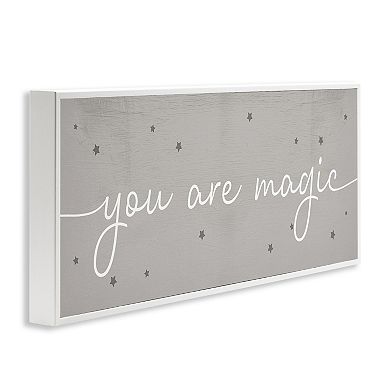 Stupell Home Decor You Are Magic Typography Stars Framed Wall Art