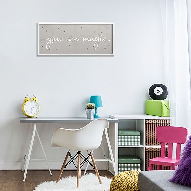 Stupell Home Decor You Are Magic Typography Stars Framed Wall Art