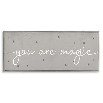Stupell Home Decor You Are Magic Typography Stars Framed Wall Art