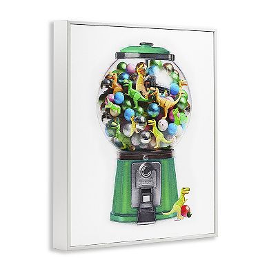 Stupell Home Decor Dinosaur Candy Dispenser Framed Wall Art