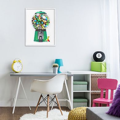 Stupell Home Decor Dinosaur Candy Dispenser Framed Wall Art