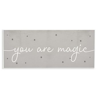 Stupell Home Decor You Are Magic Typography Stars Plaque Wall Art