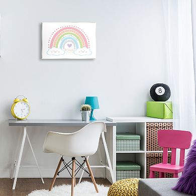 Stupell Home Decor Dream Over the Rainbow Clouds Phrase Plaque Wall Art
