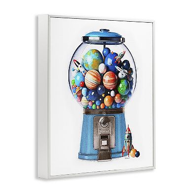 Stupell Home Decor Outer Space Candy Dispenser Framed Canvas Wall Art