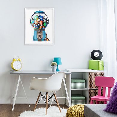 Stupell Home Decor Outer Space Candy Dispenser Framed Canvas Wall Art
