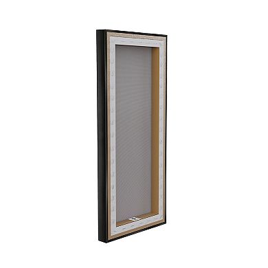 Stupell Home Decor Fun Inspirational Rainbow Phrases Framed Canvas Wall Art