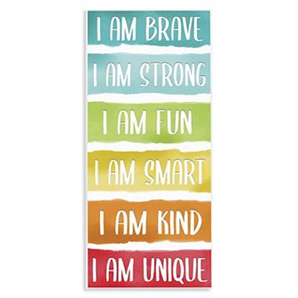 Stupell Home Decor Fun Inspirational Rainbow Phrases Wood Plaque