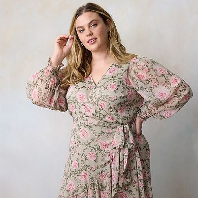 Plus Size LC Lauren Conrad Long Wrap Maxi Dress