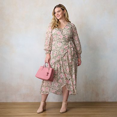 Plus Size LC Lauren Conrad Long Wrap Maxi Dress