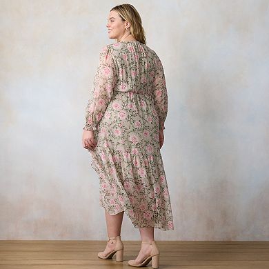 Plus Size LC Lauren Conrad Long Wrap Maxi Dress