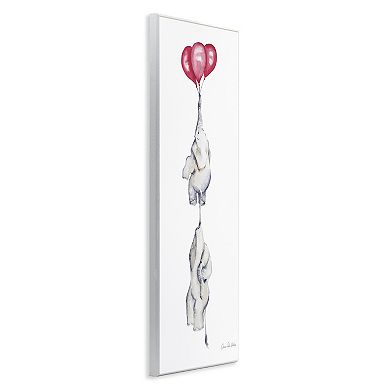 Stupell Home Decor Kids Elephants Flying with Balloons Plaque Wall Art