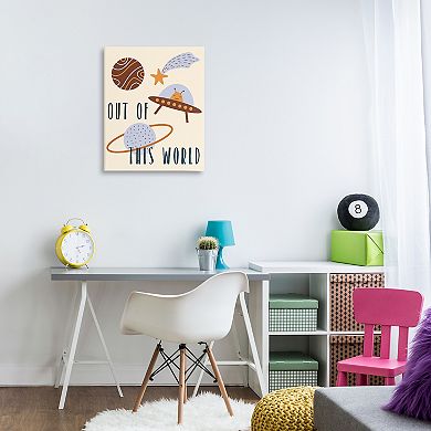 Stupell Home Decor Out Of This World Alien Canvas Wall Art