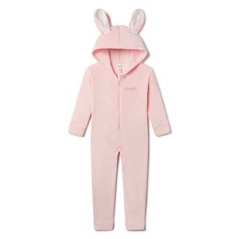 Girls 7-18 Limited Too Cozy Bunny Blanket Sleeper Bodysuit