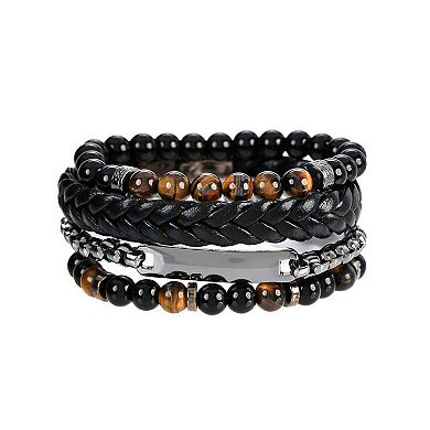 American Exchange Men's Sunglasses, Necklace & Bracelet Set