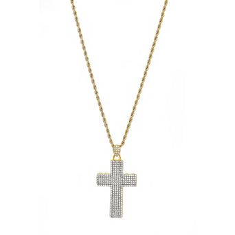 American Exchange 2 pc Silver Tone Stainless Steel ID Tag & Box Chain Necklace Set