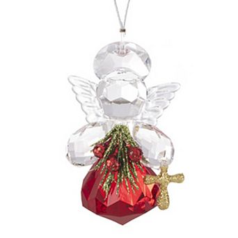 Kissing Krystals Teeny Inspired Krystal Angel Christmas Ornament