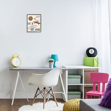 Stupell Home Decor Out Of This World Alien Framed Giclee Wall Art