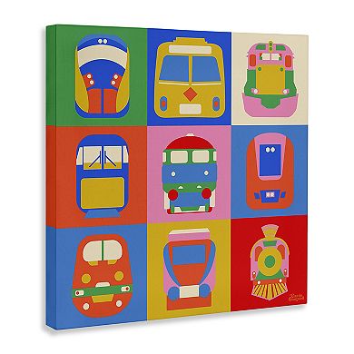 Stupell Home Decor Various Bold Vehicles Canvas Wall Art