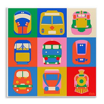 Stupell Home Decor Various Bold Vehicles Plaque Wall Art