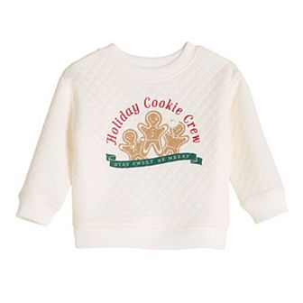 Baby Jumping Beans® Quilted Fleece Crewneck Sweater
