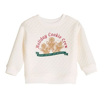 Baby Jumping Beans® Quilted Fleece Crewneck Sweater
