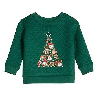 Baby Disney's Mickey Mouse and Friends Quilted Fleece Crewneck Sweater