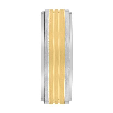 Steel Nation Men's Tungsten & 14k Gold Center Ring