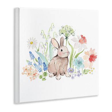 Stupell Home Decor Bunny in Flower Meadow Plaque Wall Art