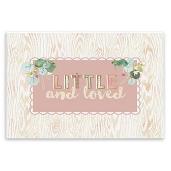 Stupell Home Decor Little & Loved Phrase Plaque Wall Art