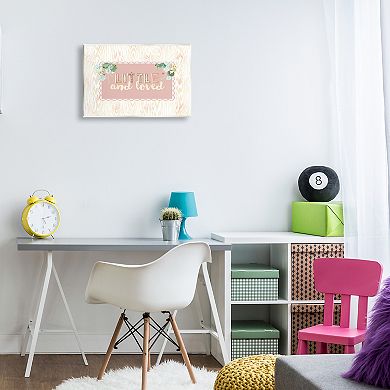 Stupell Home Decor Little & Loved Phrase Plaque Wall Art